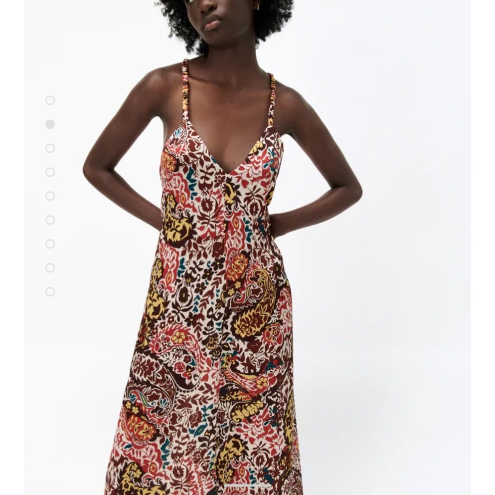 ZARA PRINT DRESS - Picture 4 of 8